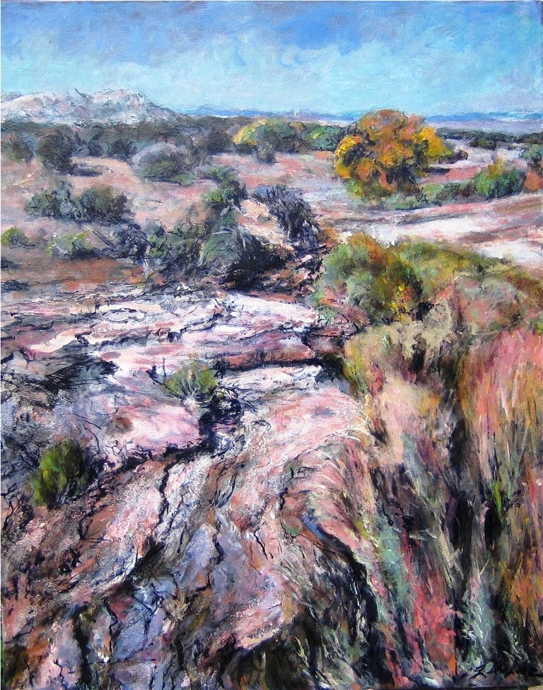 Pool In The Wilderness NM (II)-Acrylic on canvas-30h x 24w in