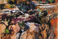 Pool In The Wilderness NM (I)-Oil on canvas- 30h x 24w in