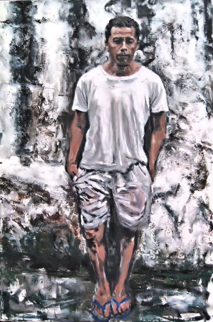 Leonardo Dos Santos-Acrylic on canvas-36h x 24w in