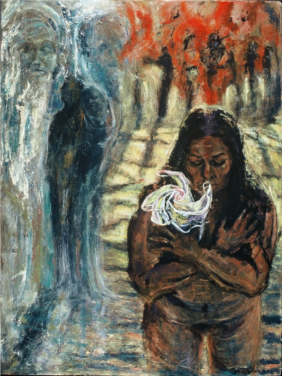 Baptism-Oil on canvas-40h x 30w in